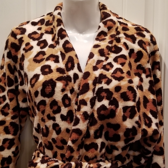 PJ Couture Leopard Cheetah Print Robe Sz S… - Picture 3 of 8